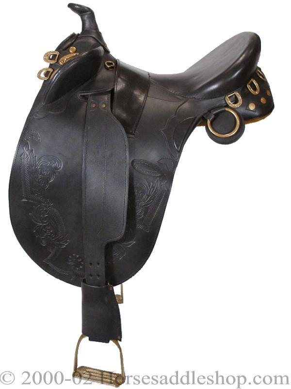 Traditional Stock Saddle with Horn – Premium Leather Working Saddle for Trail & Ranch Riders