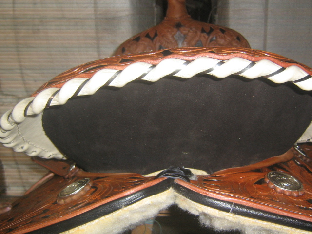 Luxury Western Saddle with Genuine Ostrich Leather Seat – Premium Handcrafted Horse Riding Saddle - Image 30