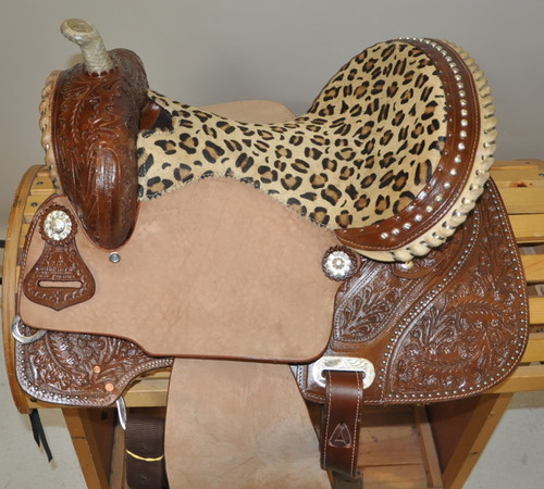 Luxury Western Saddle with Genuine Ostrich Leather Seat – Premium Handcrafted Horse Riding Saddle - Image 4